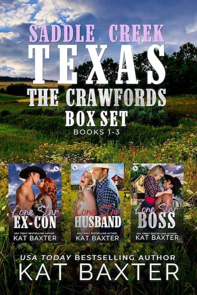 Book cover for Book Cover: Saddle Creek Texas - The Crawfords Boxed Set 1 by Kat Baxter
